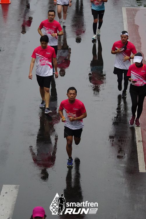Race photo from Smartfren Run 2024