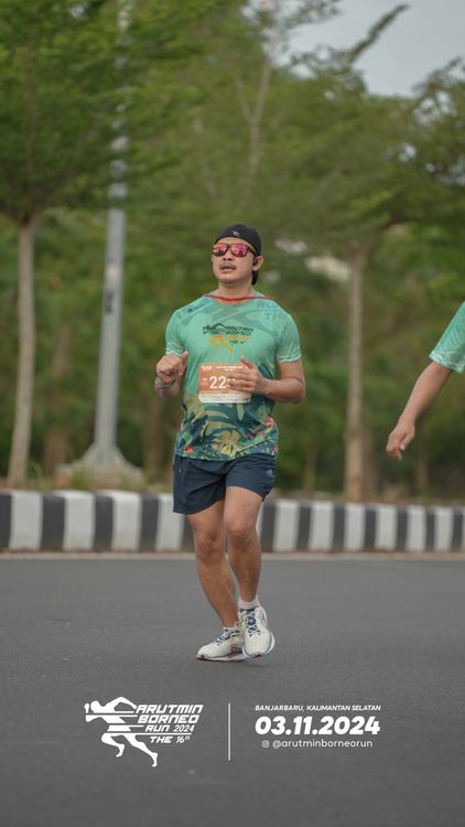 Race photo from Arutmin Borneo Run 2024