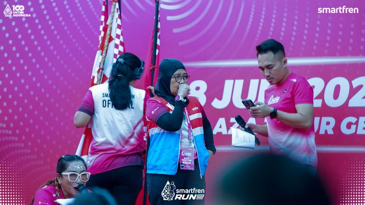 Race photo from Smartfren Run 2025 
