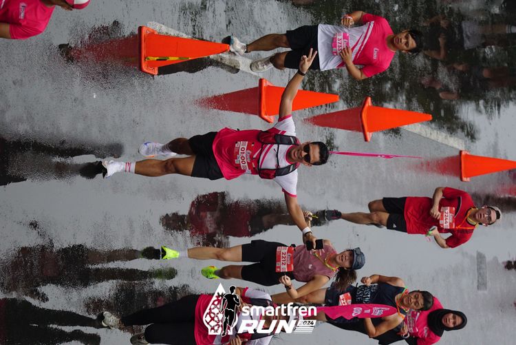 Race photo from Smartfren Run 2024