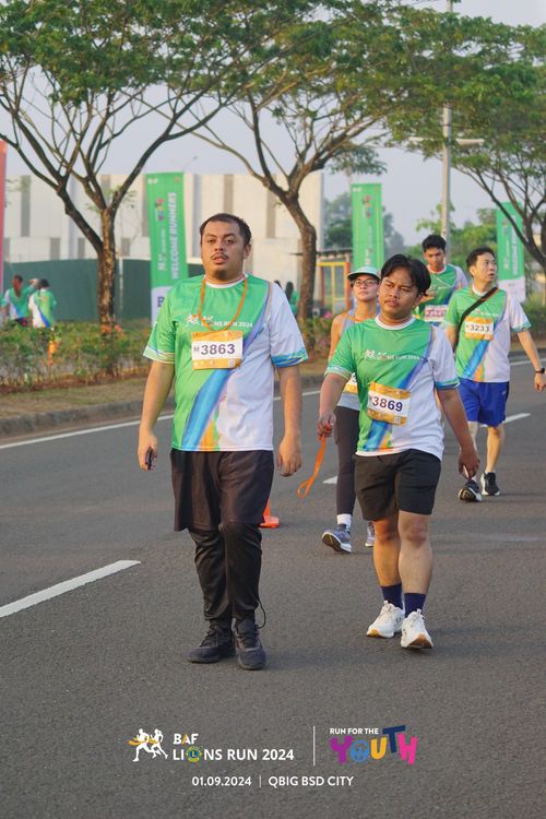 Race photo from BAF LIONS RUN 2024