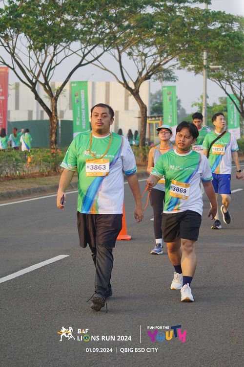 Race photo from BAF LIONS RUN 2024