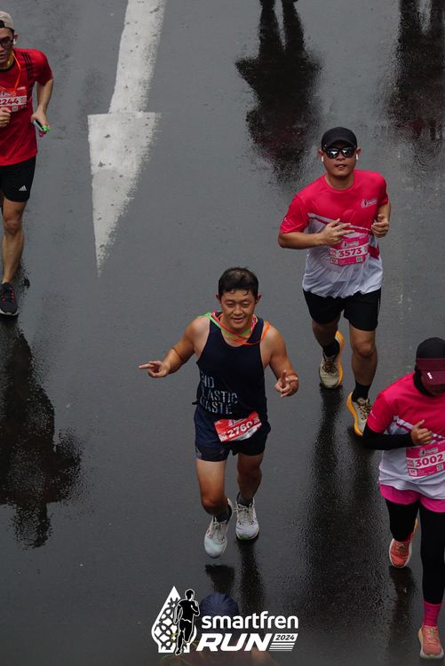 Race photo from Smartfren Run 2024