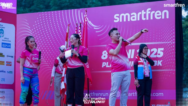 Race photo from Smartfren Run 2025 