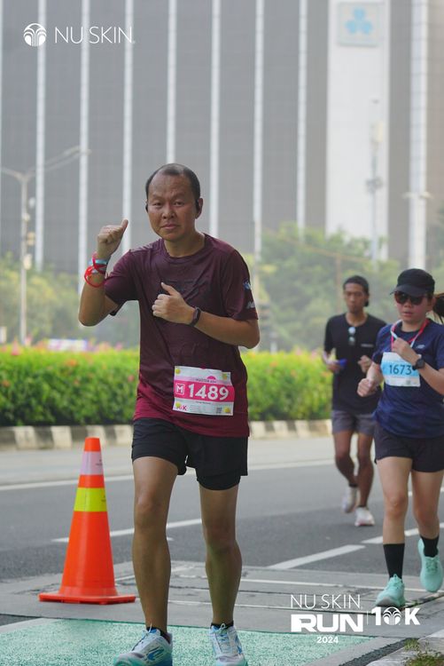 Race photo from Nu Skin Run 10K