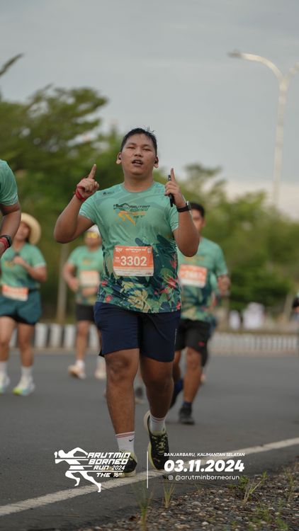 Race photo from Arutmin Borneo Run 2024