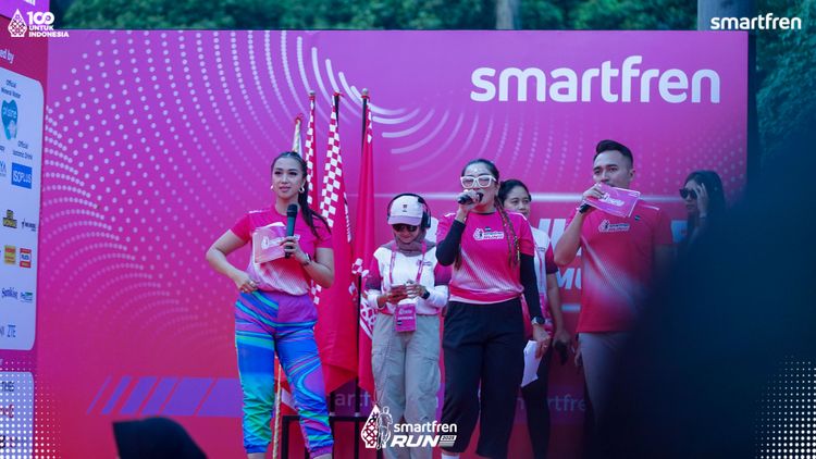 Race photo from Smartfren Run 2025 