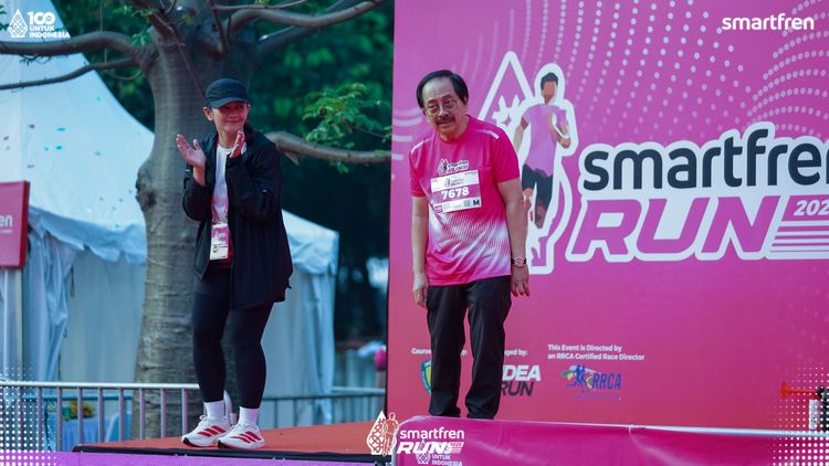 Race photo from Smartfren Run 2025 