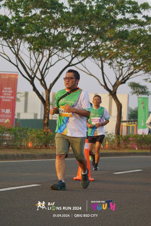 Race photo from BAF LIONS RUN 2024