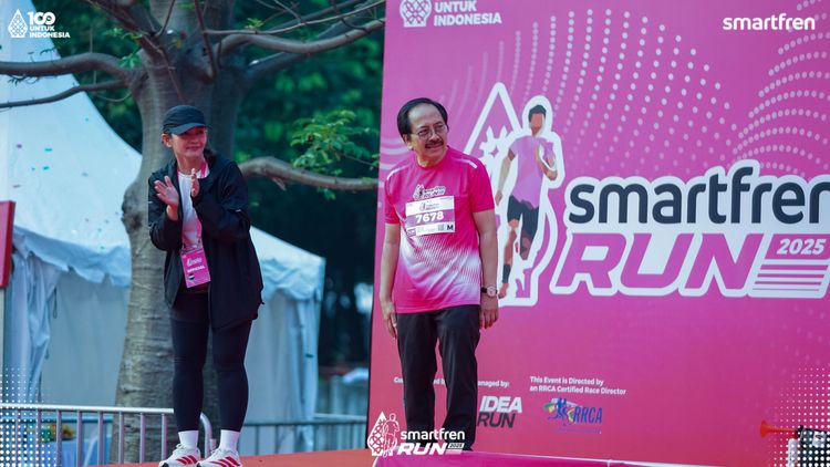 Race photo from Smartfren Run 2025 