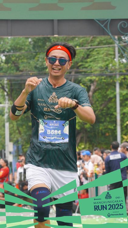 Race photo from Mangkunegaran Run 2025