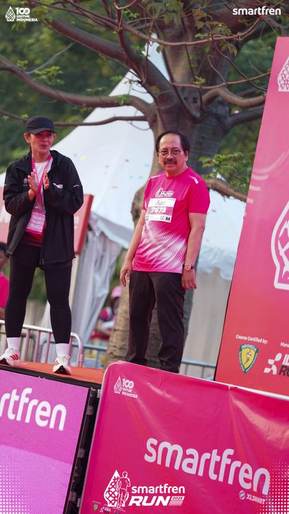Race photo from Smartfren Run 2025 
