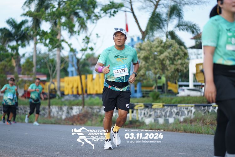 Race photo from Arutmin Borneo Run 2024