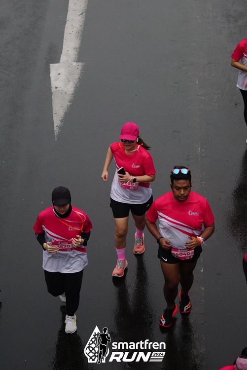 Race photo from Smartfren Run 2024