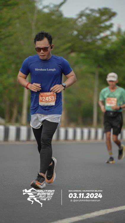 Race photo from Arutmin Borneo Run 2024