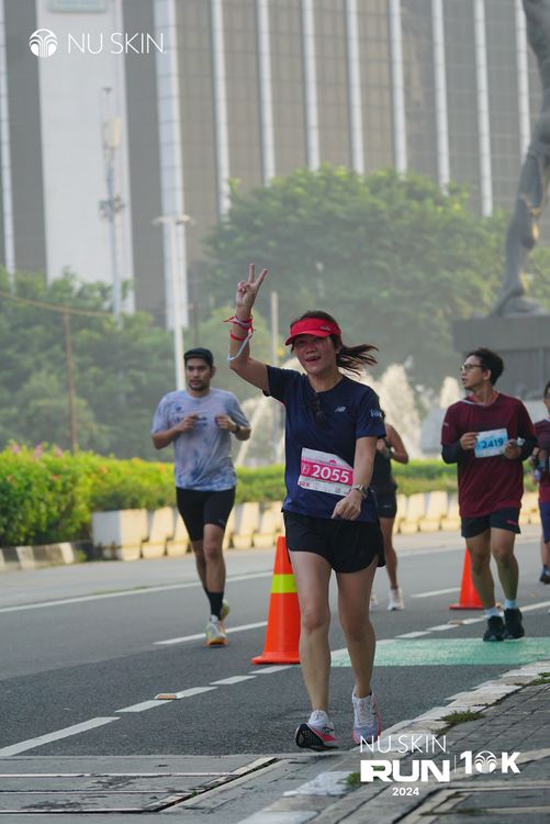 Race photo from Nu Skin Run 10K