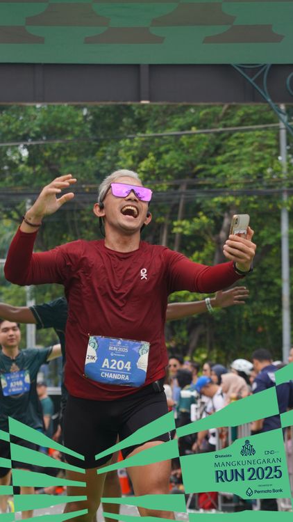Race photo from Mangkunegaran Run 2025