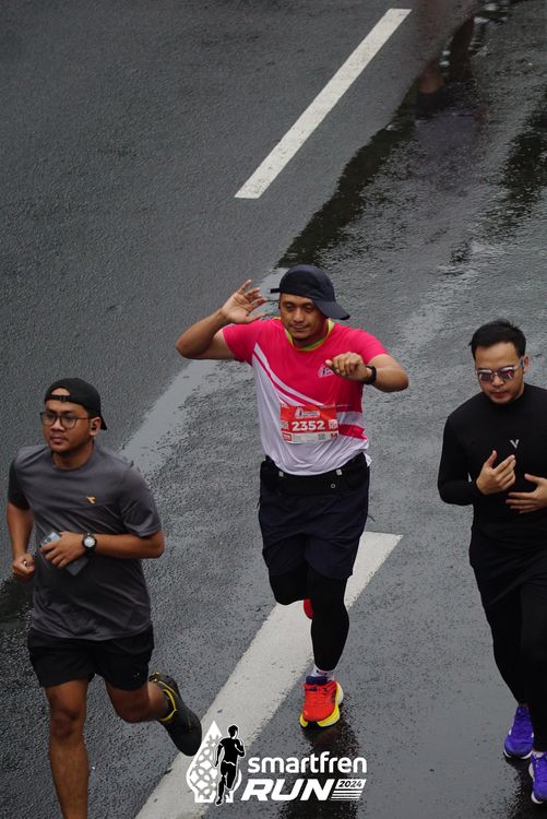 Race photo from Smartfren Run 2024