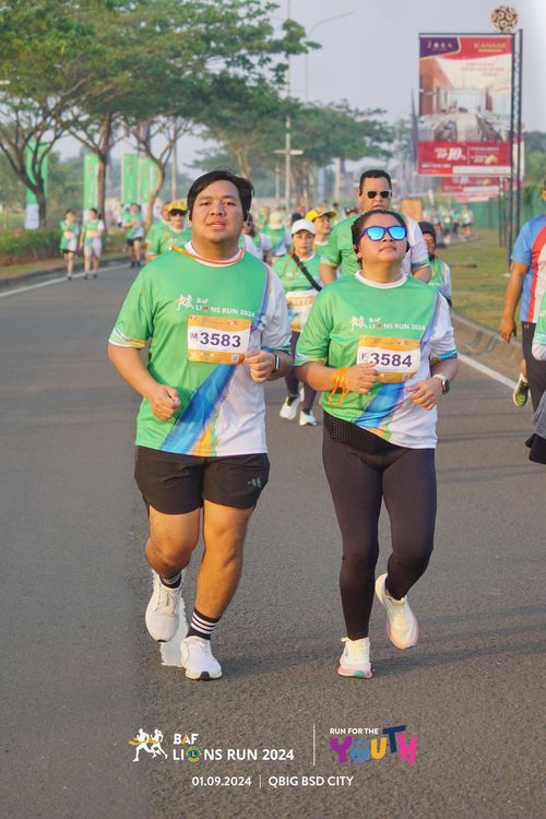 Race photo from BAF LIONS RUN 2024