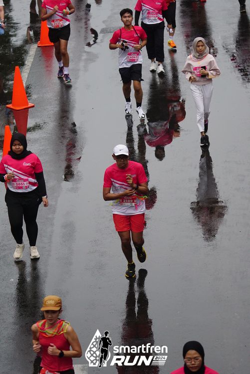 Race photo from Smartfren Run 2024
