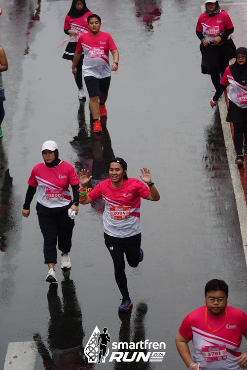 Race photo from Smartfren Run 2024