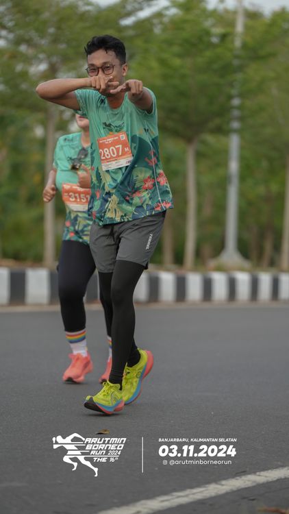 Race photo from Arutmin Borneo Run 2024