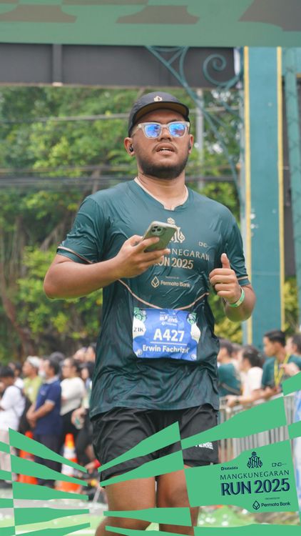 Race photo from Mangkunegaran Run 2025