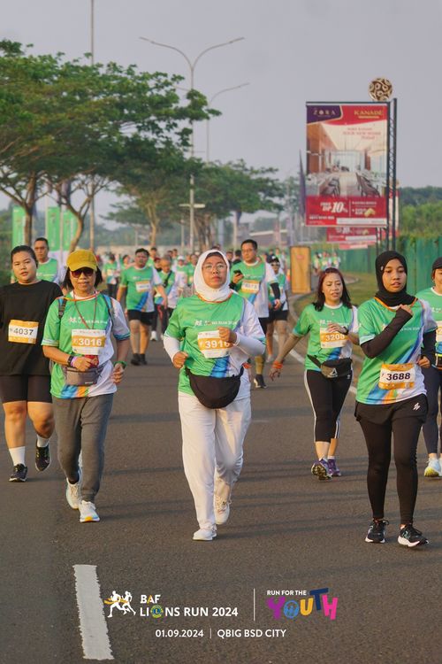Race photo from BAF LIONS RUN 2024