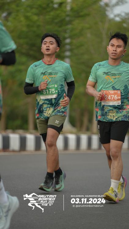 Race photo from Arutmin Borneo Run 2024