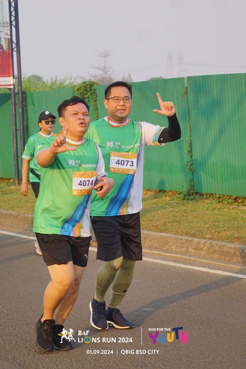 Race photo from BAF LIONS RUN 2024