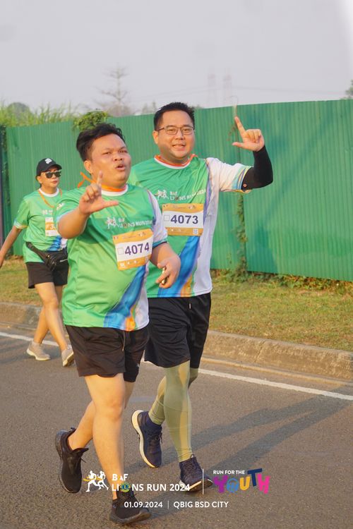 Race photo from BAF LIONS RUN 2024