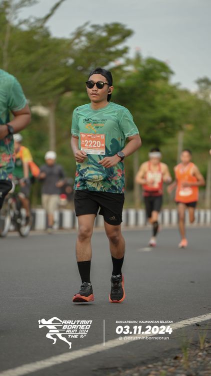 Race photo from Arutmin Borneo Run 2024