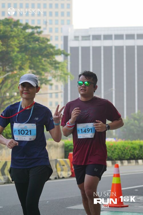 Race photo from Nu Skin Run 10K