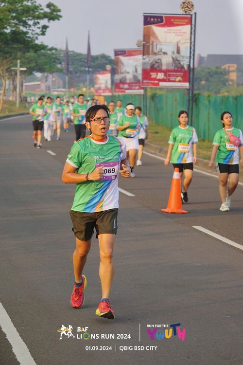 Race photo from BAF LIONS RUN 2024