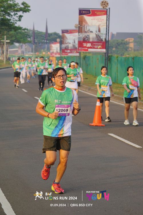 Race photo from BAF LIONS RUN 2024