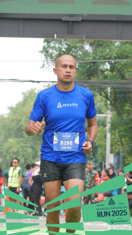 Race photo from Mangkunegaran Run 2025