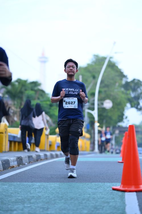 Race photo from KEMLU RUN 2025