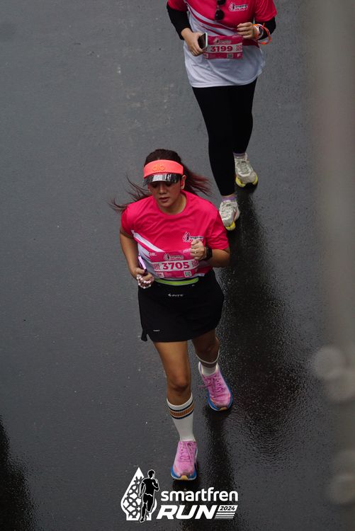 Race photo from Smartfren Run 2024