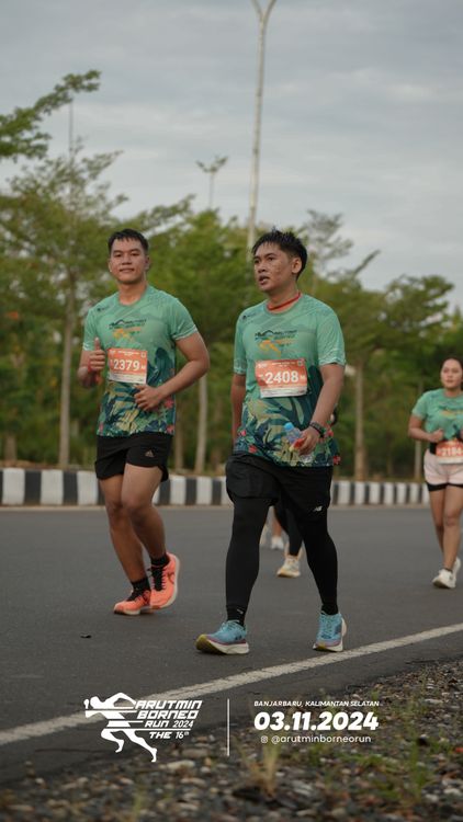 Race photo from Arutmin Borneo Run 2024