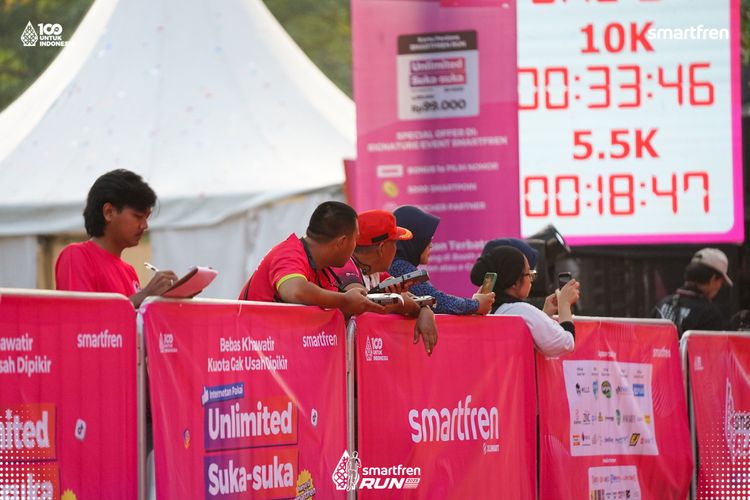 Race photo from Smartfren Run 2025 