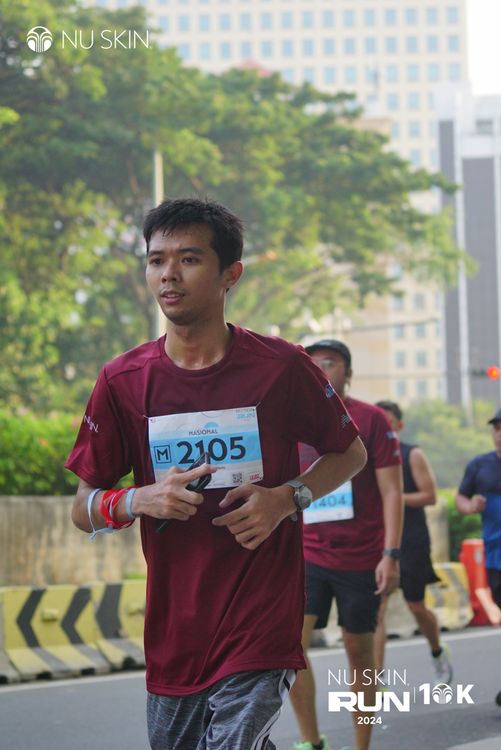 Race photo from Nu Skin Run 10K