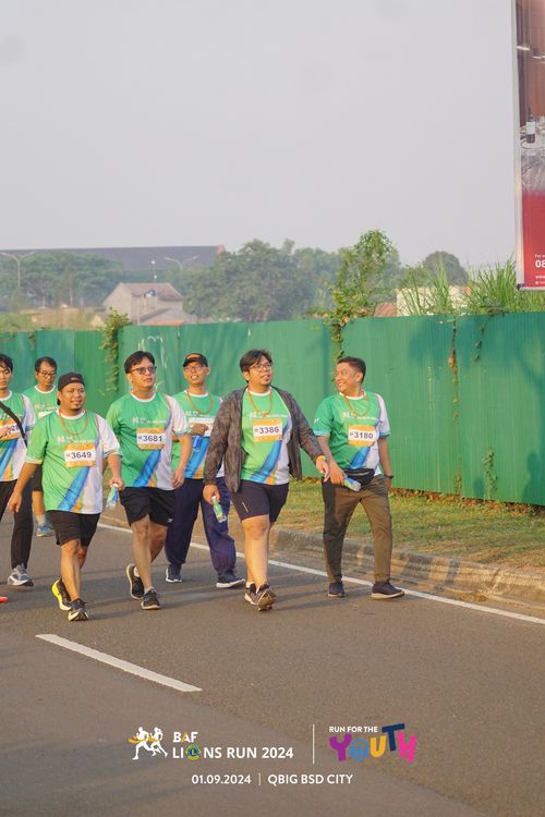 Race photo from BAF LIONS RUN 2024