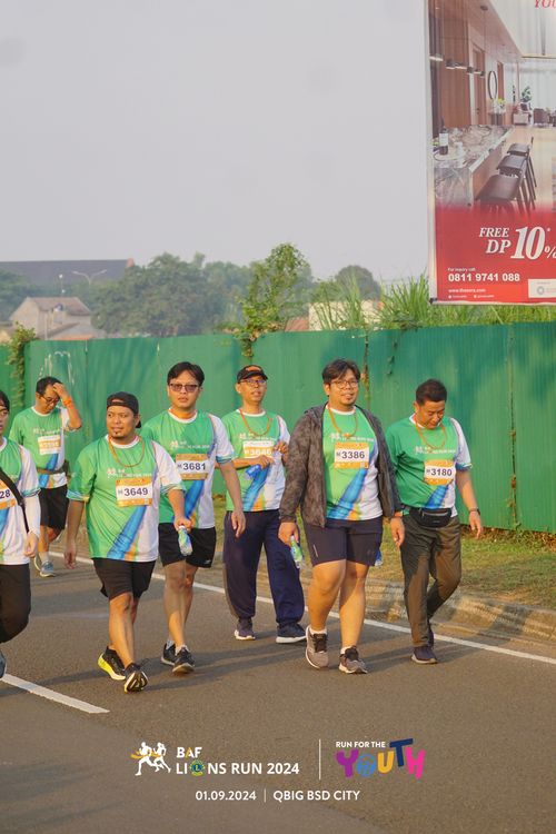 Race photo from BAF LIONS RUN 2024