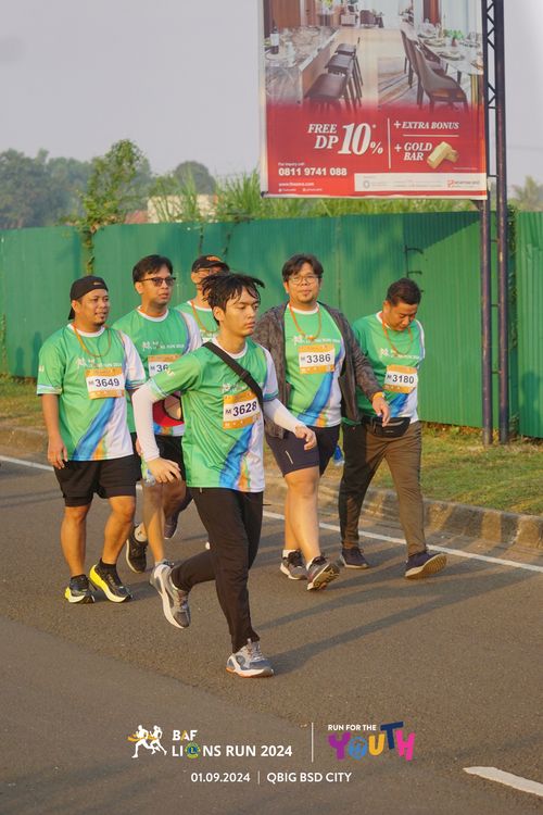 Race photo from BAF LIONS RUN 2024
