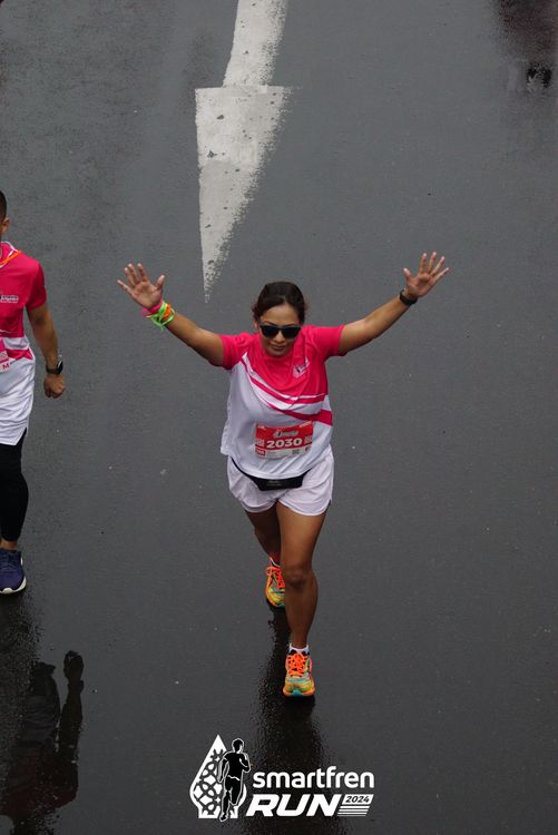 Race photo from Smartfren Run 2024