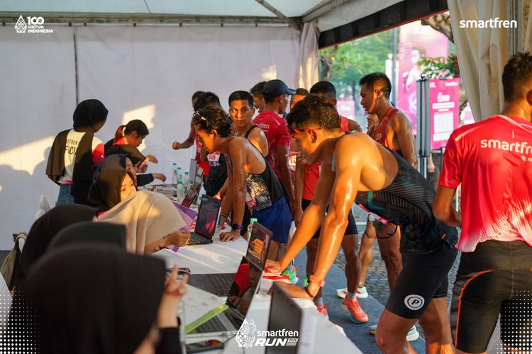 Race photo from Smartfren Run 2025 