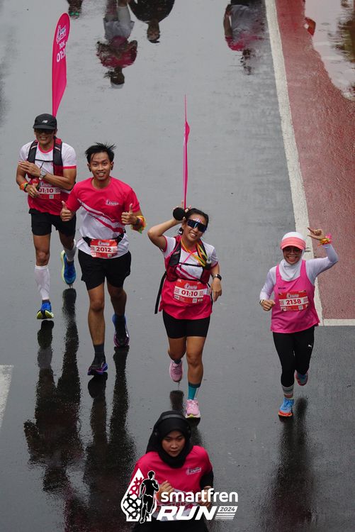 Race photo from Smartfren Run 2024