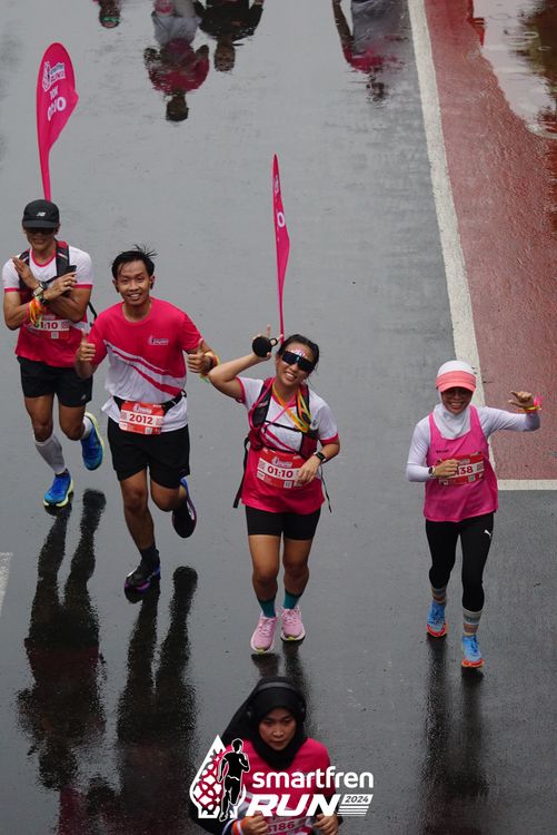 Race photo from Smartfren Run 2024