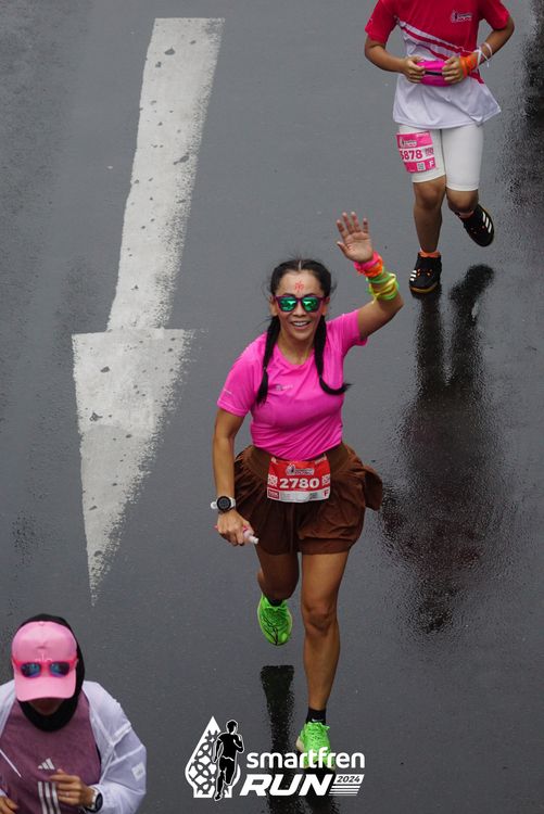 Race photo from Smartfren Run 2024