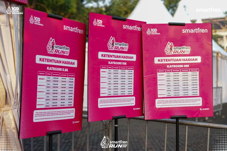 Race photo from Smartfren Run 2025 
